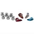 4 Pcs Thumb Guitar Pick Celluloid Mediator Thumbpick with Electric Guitar Bass Volume Knob Potentiometer Chord Cap.