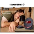 Super Loud Vibration Alarm Clock with Bed Shaker Dual Alarm Vibrating Digital Clock 12/24H Output USB Charging Port LED Clock.