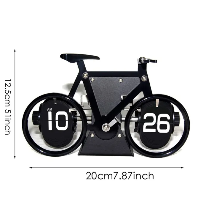 2X%20Flip%20Clock%20Retro%20Style%20Bicycle%20Shaped%20Flip%20Clock%20Classic%20Mechanical%20Desktop%20Clock,%20Digital%20Display%20-%20Image%202