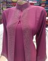NEW DUBAI FASHIONABLE ABAYA IRANI BORKA / BORKHA FIXED KOTI DESIGN FOR WOMEN. 