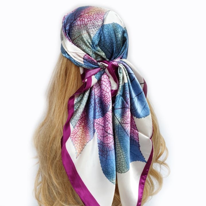 Silk%20Scarf%20Scarftop%20Headwraps%20For%20Women%20Vintage%20Four%20Seasons%20Hair%20Scarve%2090*90cm%20Hijab%20Foulard%20Bandana%20Femme%20Headscarf%20-%20Image%203
