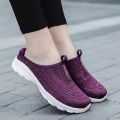 Breathable Light Women Shoes New Casual Half Slippers Outdoor Flats Zapatos De Mujer Plus Size Quality Shoes for Woman Slippers. 