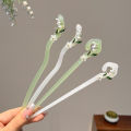 Super Immortal Acetic Acid Curly Hair Clasp Flower Hairpin Cheongsam Hanfu Simple Antique Style Headwear. 
