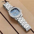 Sinobi Women's Watch Women's High Beauty Nautilus Waterproof Square Watch Retro Night Glow Steel Band Cross border Watch Women.
