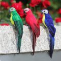 1pc Simulation Plush Parrot Decor Garden Decoration Hanging Parrot Stuffed Toys Birds White/yellow/red C7v2. 