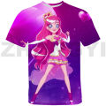 3D Anime Lolirock T-shirt Teenager Girl Men Clothing LoliRockstar Streetwear Tops Tee Oversized Tshirt Children Graphic T Shirts. 