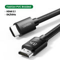 Ugreen HDMI 2.1 Cable Ultra High-speed 8K@60Hz eARC 48Gbps HDR Dolby Vision HDCP 2.3 Thin Slim Lead for Xiaomi Mi Box PS5 HDMI Splitter Cable HDMI Dolby Vision 48Gbps HDMI for Computer Projector. 