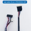edp cable 30 pin I-PEX20454-30P with backlight terminal 0.5MM spacing.