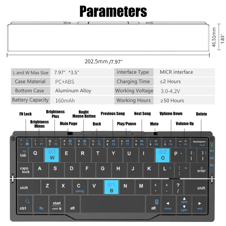 Folding%20Mini%20Wireless%20BT%20Keyboard%20With%20Magnetic%20Stand%20Aluminum%20Alloy%20Keypad%20For%20iPad%20iPhones%20Samsung%20Tablet%20Rechargeable%20Keypad%20-%20Image%204