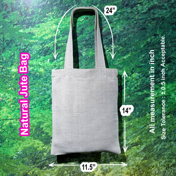Plain Jute Tote Bag, Plain Jute Carry Bag, Natural  Jute Tote Bag