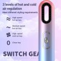 Portable 3 in 1 Ion Hair Dryer Brush Household Hot and Cold Hair Straightener Hot Air Comb Dryer.