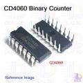 2Pcs- CD4060 Binary Counter IC CD 4060 Dual In Package DIP 16 Pin IC Electrical Circuitry & Parts.