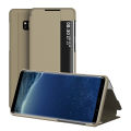 Smart case for Samsung Galaxy S8 flip cover PU leather shockproof window view case. 