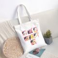 Skzoo Stray Kids Canvas Shopping Bag Large Capacity Conventional Tote Bag Fashion Shopper Women's Shoulder Bag Simple Bags. 