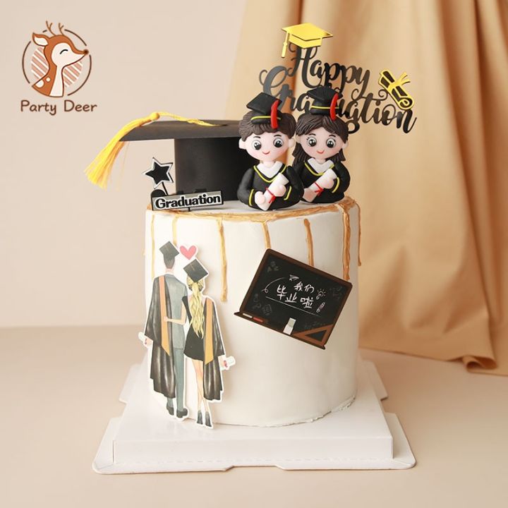 Graduation Gift Cake Decoration Lovely Doctor Doll boys and girls