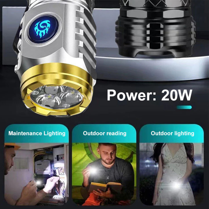 Powerful%20Mini%20LED%20Flashlight%20Super%20Bright%20Three-eyed%20Pocket%20Torch%20Type-C%20Rechargeable%20Waterproof%20Flashlight%20Outdoor%20Flash%20Light%20-%20Image%204