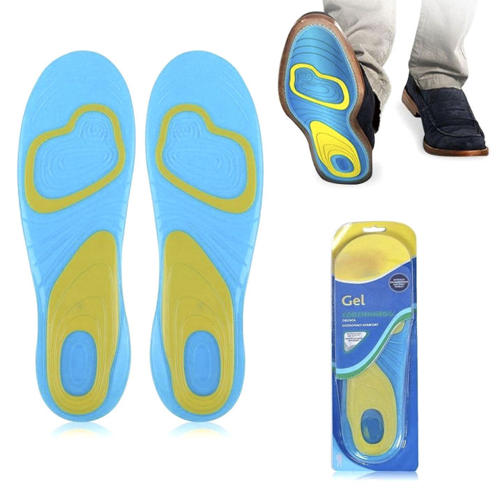 Silicone Insoles Gel Orthopedic Foot Care For feet Shoes Sole Sport Insoles Shock Absorption Pads Arch Orthotic Pad Insole