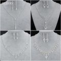 【beauty code store】BLIJERY Fashion Bridesmaid Bridal Jewelry Women Rhinestone Crystal Necklace Earrings Sets Prom Wedding Jewelry.