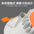 three color dimming hotel room ultra-thin anti fog tube LED embedded household ceiling light. 