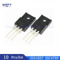 10Pcs/Lot (5pcs C4793+5pcs A1837) 2SA1837 2SC4793 TO-220 transistor pairing tube Electrical Circuitry Components. 