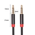 3.5mm Jack AUX AUDIO Male to Female Extension Cable with Microphone Stereo 3.5 Audio Adapter for PC Headset (1M).