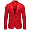 Men's Fashion Bussiness Blazer Casual Solid Color Wedding Blazer Jacket Slim Fit Suit Jacket. 