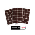 3-72PCS Felt Chair Leg Pads Round Square Floor Protector Self Adhesive Furniture Pads Mute Bumper Pad Home Furniture Feet Mat.