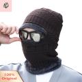 Sunnyheart Men Face Cover Full Face Warm Knitting Cap Scarf Face Cover.
