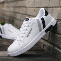 Running High-Top Sneakers Casual Lace-Up Shoes Summer Men's High-Top Shoes White. 