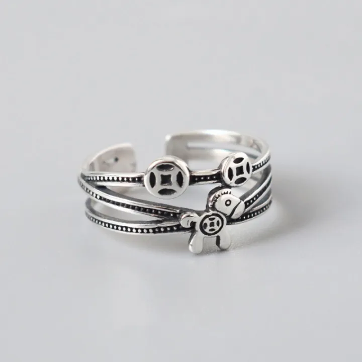 Personalized%20retro%20get%20rich%20immediately%20ring%20925%20Thai%20silver%20ring%20hip-hop%20internet%20celebrity%20women's%20trendy%20silver%20ring%20fashion%20accessories%20-%20Image%202