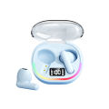 Cross-border exclusive true wireless TWS bluetooth earphones, ultra-long battery life, transparent compartment breathing light, ENC noise canceling headphones, Bluetooth. 