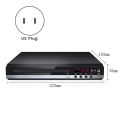 DVD Player 1080P HD Home DVD Player Box for TV All Region Free DVD CD-Disk Player AV-Output EVD Player--US Plug Durable. 