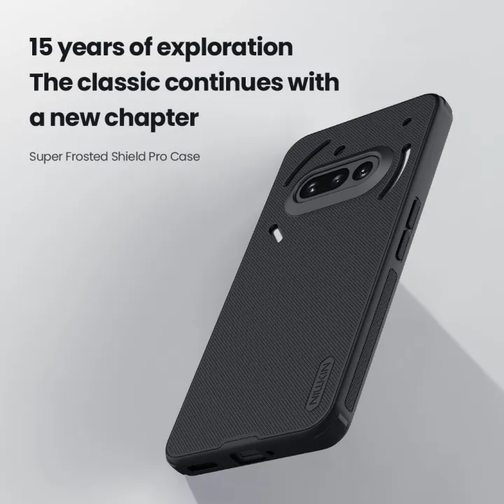 Nillkin%20Super%20Frosted%20Shield%20Pro%20Matte%20Black%20Case%20for%20Nothing%20Phone%203A%20-%20Durable%20Shockproof%20Cover%20-%20Image%203
