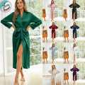 Ultra Soft Silk Bathrobe & Lounge Wear – Long Length & High-Quality Fabric.