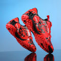 【Emotion HENG】Children's Football Shoes Boy TF Broken Nail Sports Brush Shoe Breathable Elementary School Student Rotating Button Professional Training Shoes Boy. 