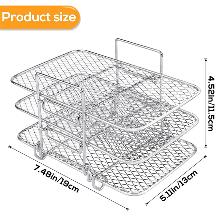 Air%20Fryer%20Rack%20304%20Stainless%20Steel%20Multi-Layer%20Dehydrator%20Rack%20Toast%20Rack%20Parts%20Accessories%20for%20Ninja%20Dual%20Air%20Fryer%20-%20Image%203