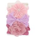 3Pcs/set Nylon Elastic Baby Headbands Soft Solid Color Kids Headwear Children Infant Girls Hair Bow Baby Hair Accessories. 