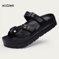 Kidmi Women's Platform Sandals Summer Slippers Fashion Non-slip Beach Sandals 2024 Summer Women Flip-flops Adjustable Buckle Superman. 