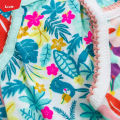 Girls Organic Cotton Sleeveless Camisole Print Romper From Levin. 