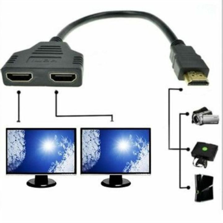 1080P HDMI Port Male To 2 Female 1 In 2 Out Splitt... – Grandado - Foto 9
