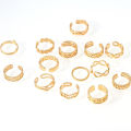 Cross border Summer beach Jewelry foot ring copper plated 18K gold opening fine jewelry toe rings for women. 
