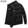 BSS FLEX APPAREL Printed Men's Jacket, Fashionable Casual Thickened Jacket, Standing Collar, Cold Resistant Cotton Jacket,.
