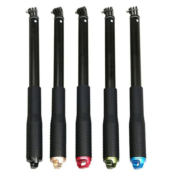 Aluminum Alloy Extendable Handheld Selfie Stick Telescoping Pole for GoPro Hero 11 9 8 7 6 5 4 3 OSMO Action Xiaoyi SJCAM Eken