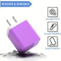 Multicolor 2.4A Dual USB Port Wall Charger. 