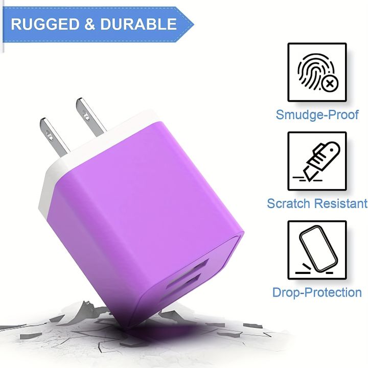 Multicolor%202.4A%20Dual%20USB%20Port%20Wall%20Charger%20-%20Image%203