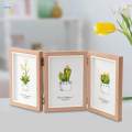 Hinged Photo Frame Stand Vertically Foldable Modern Decorative Picture Frame 4x6 for Hallway Living. 