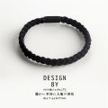 1PC Black Color Hair Elastics Ties for Men Triangular Braid Hair Ring Non Slip Sports Hair Rope Ponytail Holder For Girls Women. 