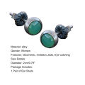 Carat Stud Ear Ring Handcrafted Artificial Jade Ladies Ear Stud. 