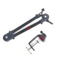 Portable Microphone Boom Stand Metal Microphone Holder Arm Support up to 2KG.