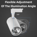 LED Ceiling COB Track Light Set 3 Lights 2Rail Spot Light 12W 20W 30W Track Lamp For Living Room Clothing Store Home Decoration Lighting Black White. 